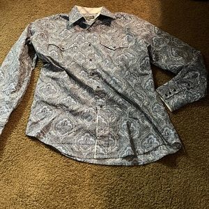 Medium Stetson pearl snap shirt